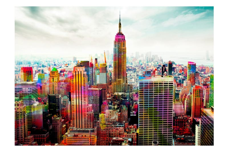 Fototapet Colors Of New York City 100x70 - Artgeist sp. z o. o. - Fototapet