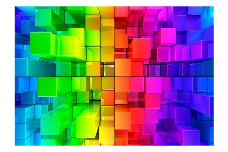 Fototapet Colour Jigsaw 100x70 - Artgeist sp. z o. o. - Fototapet