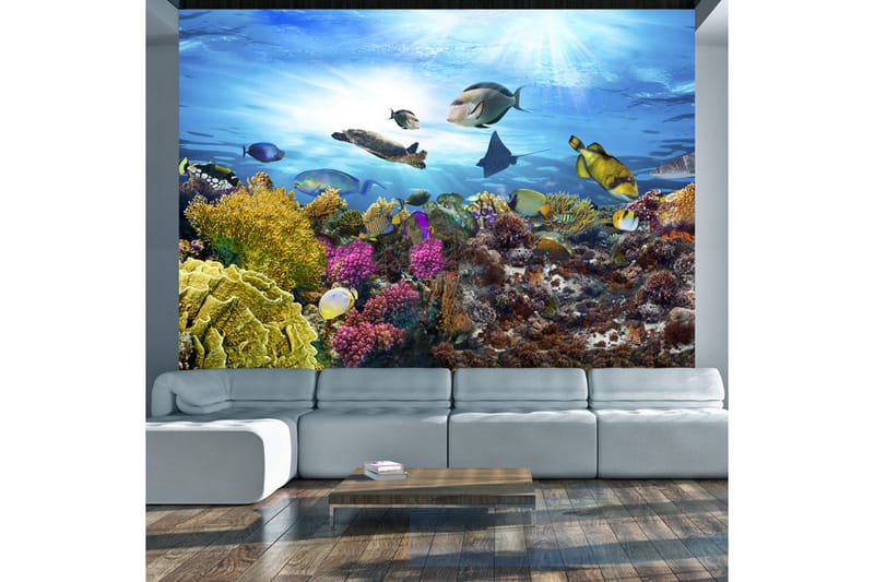 Fototapet Coral Reef 200x140 - Artgeist sp. z o. o. - Inredning - Väggdekor - Tapet & tapettillbehör - Fototapet