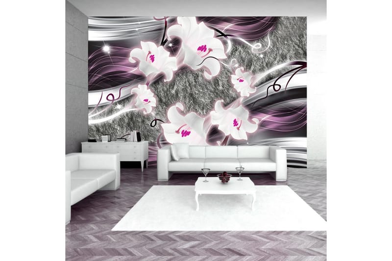 Fototapet Dance Of Charmed Lilies 100x70 - Artgeist sp. z o. o. - Inredning - Väggdekor - Tapet & tapettillbehör - Fototapet