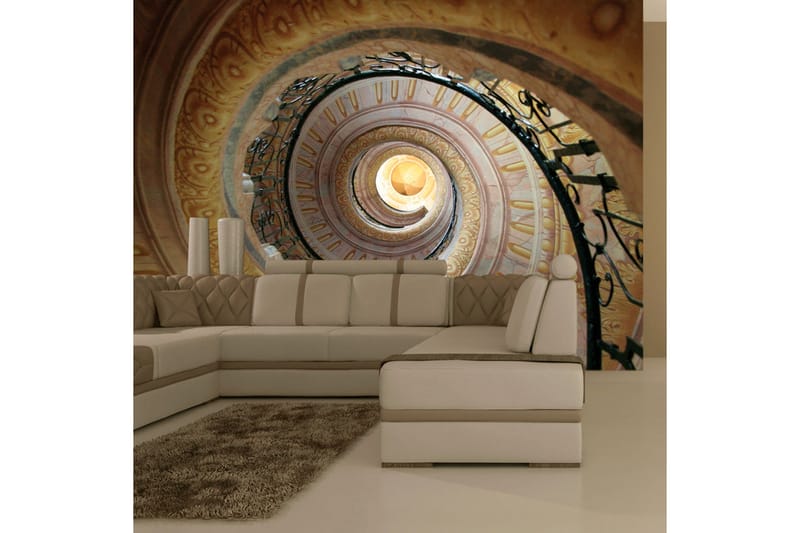 Fototapet Decorative Spiral Stairs 250x193 - Artgeist sp. z o. o. - Fototapet