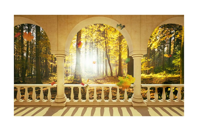Fototapet Dream About Autumnal Forest 450x270 - Artgeist sp. z o. o. - Fototapet