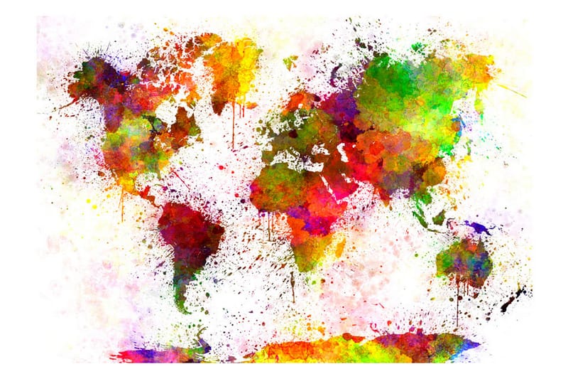 Fototapet Dyed World 100x70 - Artgeist sp. z o. o. - Fototapet