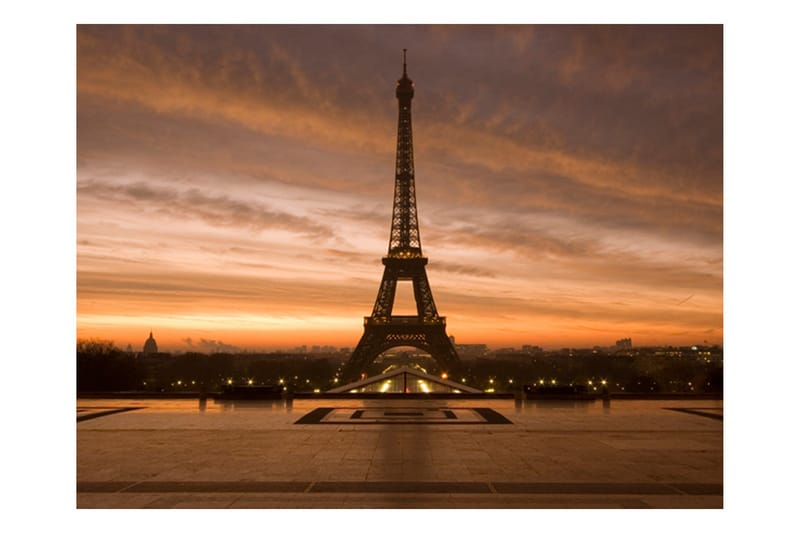 Fototapet Eiffeltornet Gryningen 350x270 - Artgeist sp. z o. o. - Fototapet