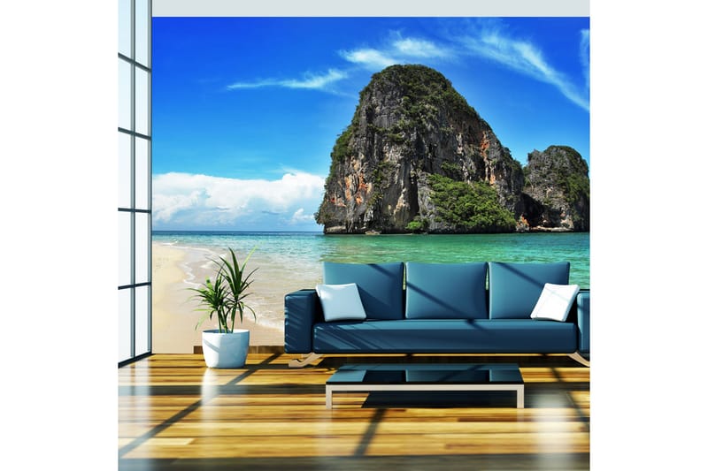 Fototapet Exotisk Landskap Thailand Railay Beach 300x231 - Artgeist sp. z o. o. - Inredning - Väggdekor - Tapet & tapettillbehör - Fototapet