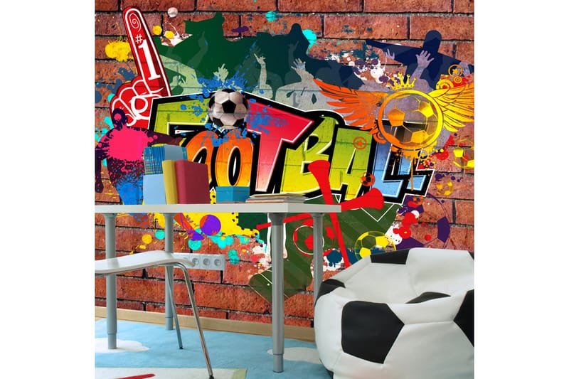 Fototapet Football Fans! 100x70 - Artgeist sp. z o. o. - Inredning - Väggdekor - Tapet & tapettillbehör - Fototapet