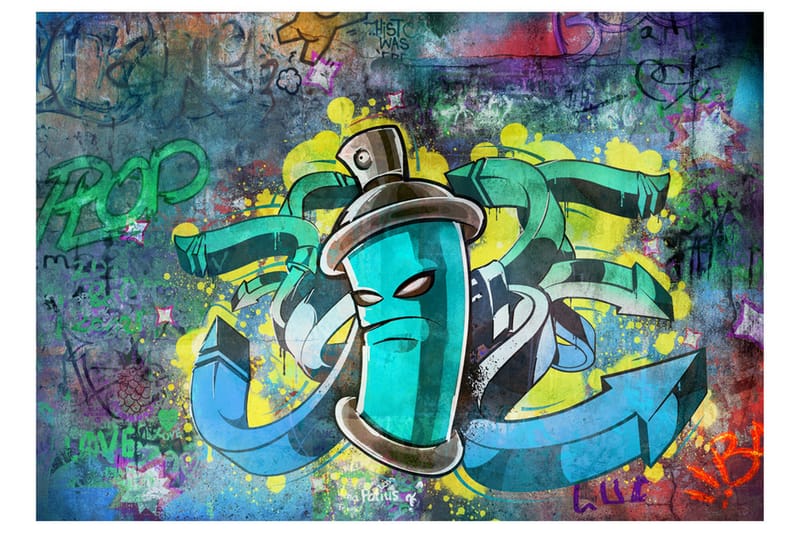 Fototapet Graffiti Maker 100x70 - Artgeist sp. z o. o. - Inredning - Väggdekor - Tapet & tapettillbehör - Fototapet