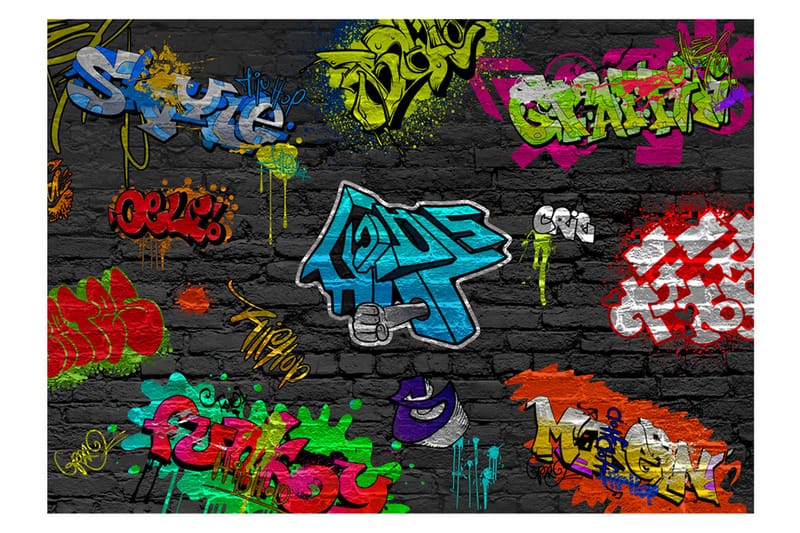 Fototapet Graffiti Wall 150x105 - Artgeist sp. z o. o. - Fototapet