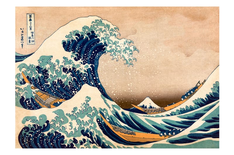 Fototapet Hokusai The Great Wave Off Kanagawa 250x175 - Artgeist sp. z o. o. - Fototapet