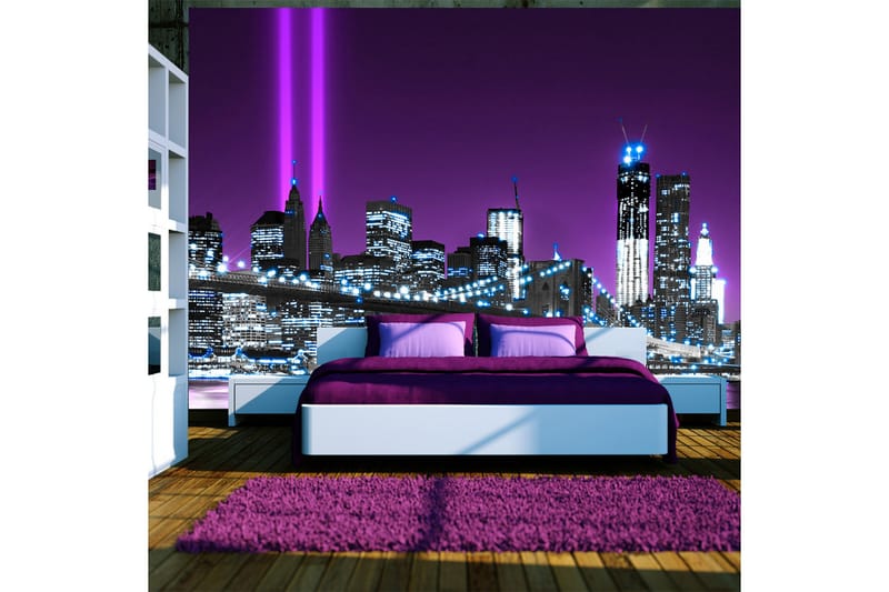 Fototapet Luminous Manhattan 300x210 - Artgeist sp. z o. o. - Inredning - Väggdekor - Tapet & tapettillbehör - Fototapet