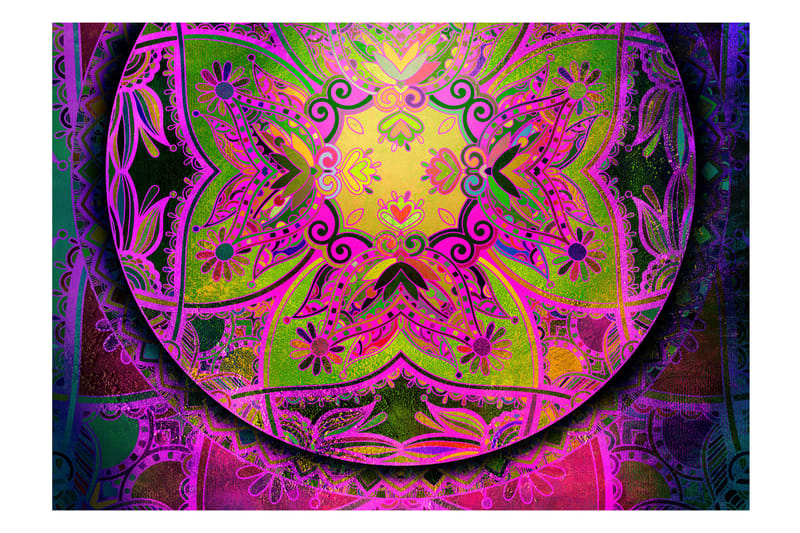 Fototapet Mandala Pink Expression 350x245 - Artgeist sp. z o. o. - Inredning - Väggdekor - Tapet & tapettillbehör - Fototapet