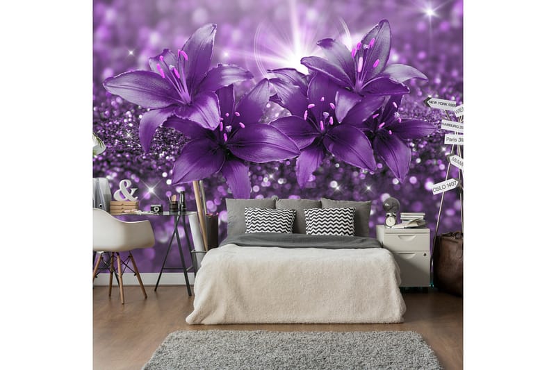 Fototapet Masterpiece Of Purple 150x105 - Artgeist sp. z o. o. - Fototapet