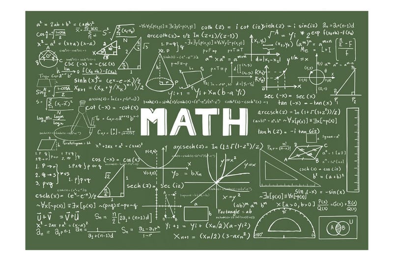 Fototapet Mathematical Formulas 100x70 - Artgeist sp. z o. o. - Inredning - Väggdekor - Tapet & tapettillbehör - Fototapet