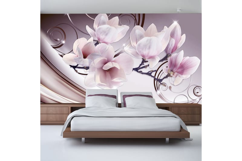 Fototapet Meet The Magnolias 200x140 - Artgeist sp. z o. o. - Inredning - Väggdekor - Tapet & tapettillbehör - Fototapet