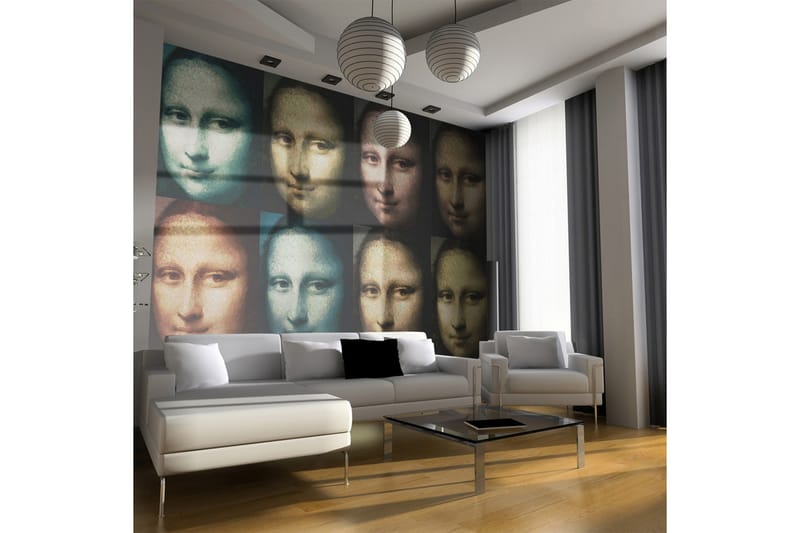 Fototapet Mona Lisa Pop Art 250x193 - Artgeist sp. z o. o. - Inredning - Väggdekor - Tapet & tapettillbehör - Fototapet