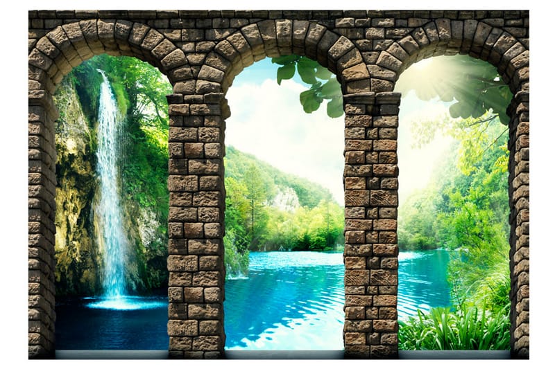 Fototapet Mysterious Waterfall 250x175 - Artgeist sp. z o. o. - Fototapet