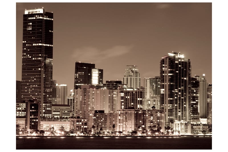 Fototapet Nattliv Miami 300x231 - Artgeist sp. z o. o. - Inredning - Väggdekor - Tapet & tapettillbehör - Fototapet