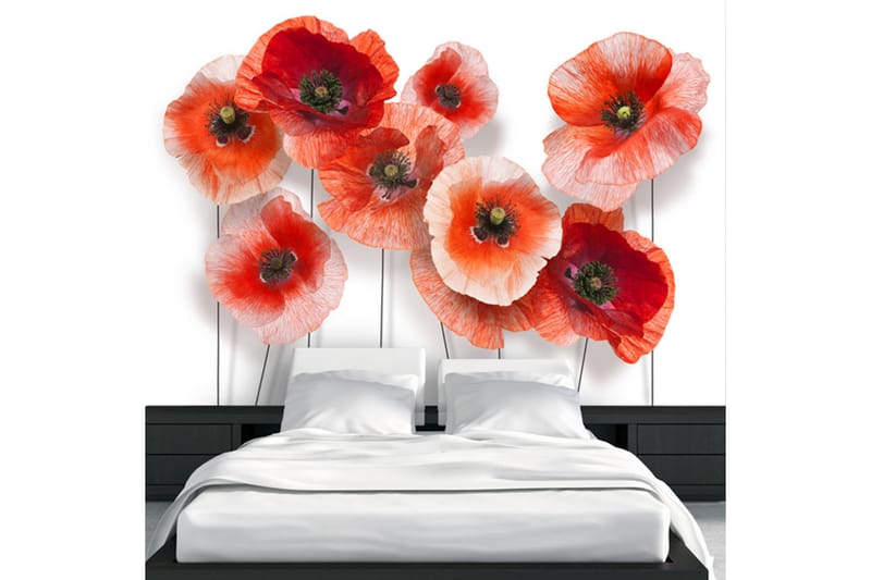 Fototapet Nine Poppies 400x280 - Artgeist sp. z o. o. - Inredning - Väggdekor - Tapet & tapettillbehör - Fototapet