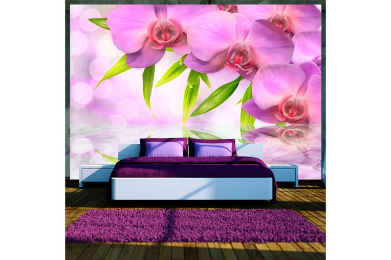 Fototapet Orchids In Lilac Colour 150x105 - Artgeist sp. z o. o. - Inredning - Väggdekor - Tapet & tapettillbehör - Fototapet