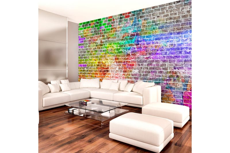 Fototapet Rainbow Wall 250x175 - Artgeist sp. z o. o. - Fototapet