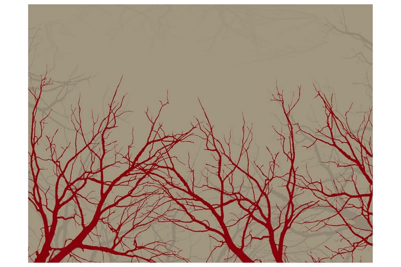 Fototapet Red-Hot Branches 250x193 - Artgeist sp. z o. o. - Inredning - Väggdekor - Tapet & tapettillbehör - Fototapet