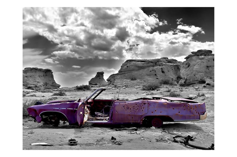 Fototapet Retro Bil På Colorado Desert 250x193 - Artgeist sp. z o. o. - Fototapet