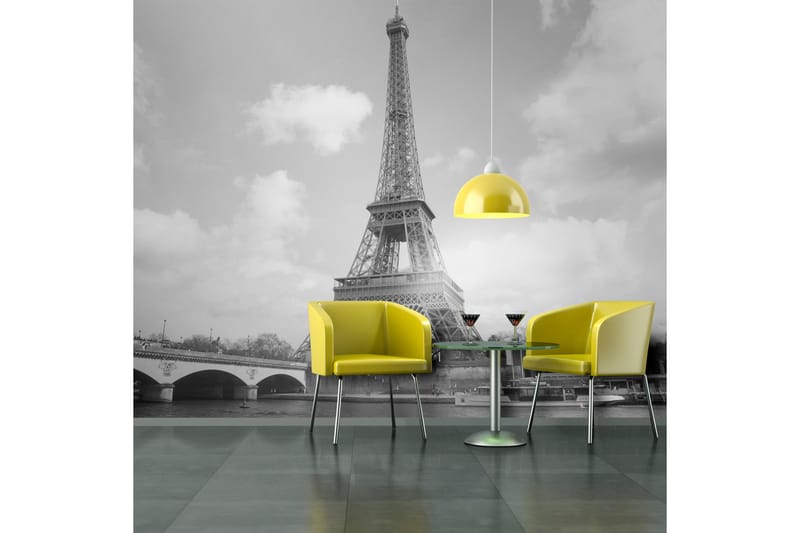 Fototapet Seine And Eiffel Tower 200x154 - Artgeist sp. z o. o. - Fototapet