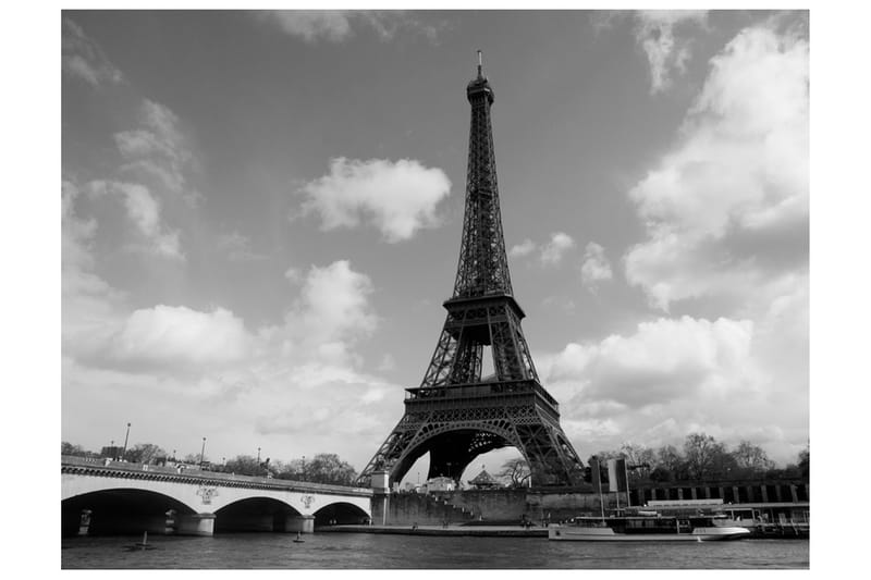 Fototapet Seine And Eiffel Tower 200x154 - Artgeist sp. z o. o. - Fototapet