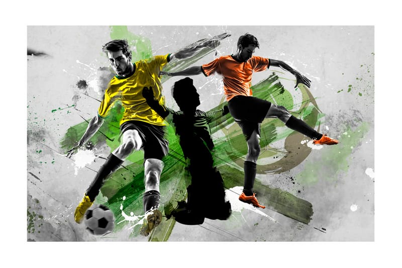 Fototapet Soccer Stars 450x280 - Artgeist sp. z o. o. - Inredning - Väggdekor - Tapet & tapettillbehör - Fototapet