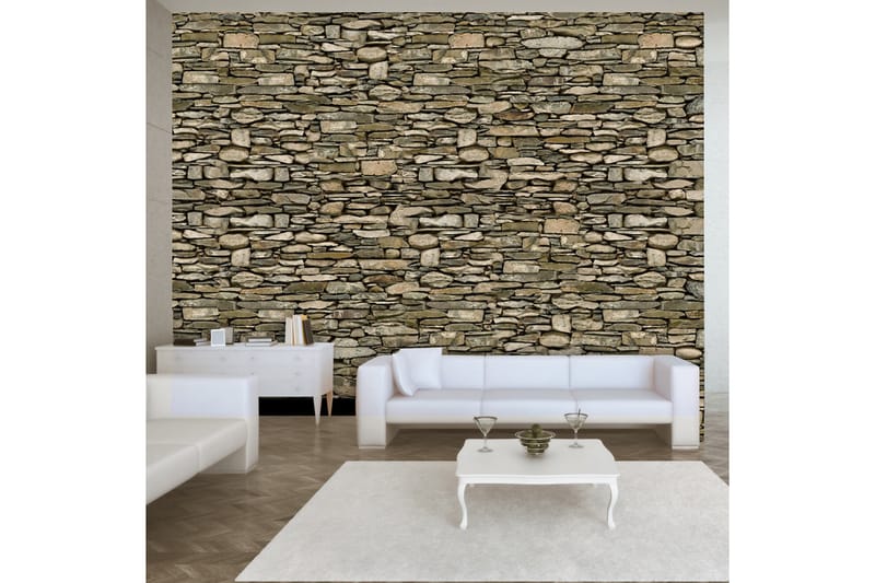 Fototapet Stone Wall 250x175 - Artgeist sp. z o. o. - Fototapet
