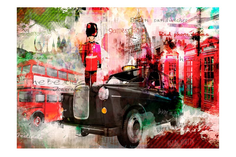 Fototapet Streets Of London 150x105 - Artgeist sp. z o. o. - Fototapet