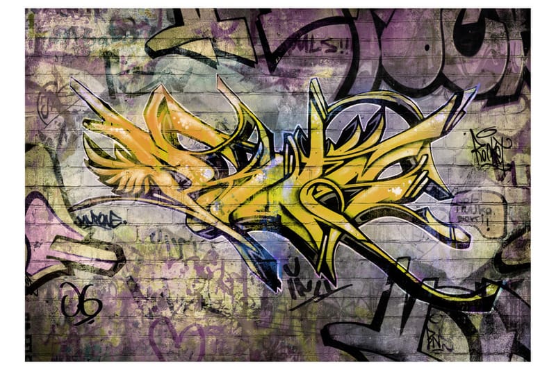 Fototapet Stunning Graffiti 250x175 - Artgeist sp. z o. o. - Inredning - Väggdekor - Tapet & tapettillbehör - Fototapet