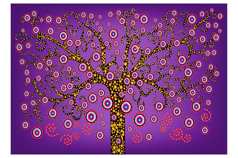 Fototapet The Magic Tree 200x140 - Artgeist sp. z o. o. - Inredning - Väggdekor - Tapet & tapettillbehör - Fototapet