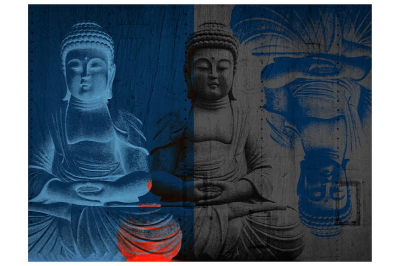 Fototapet Tre Inkarnationer Av Buddha 250x193 - Artgeist sp. z o. o. - Inredning - Väggdekor - Tapet & tapettillbehör - Fototapet