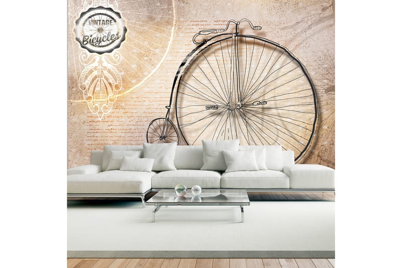 Fototapet Vintage Bicycles Sepia 250x175 - Artgeist sp. z o. o. - Fototapet