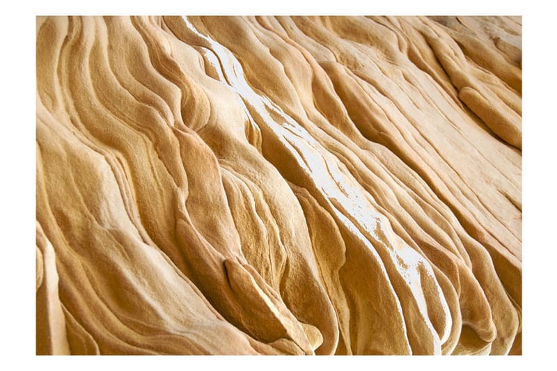 Fototapet Wavy Sandstone Forms 200x154 - Artgeist sp. z o. o. - Inredning - Väggdekor - Tapet & tapettillbehör - Fototapet