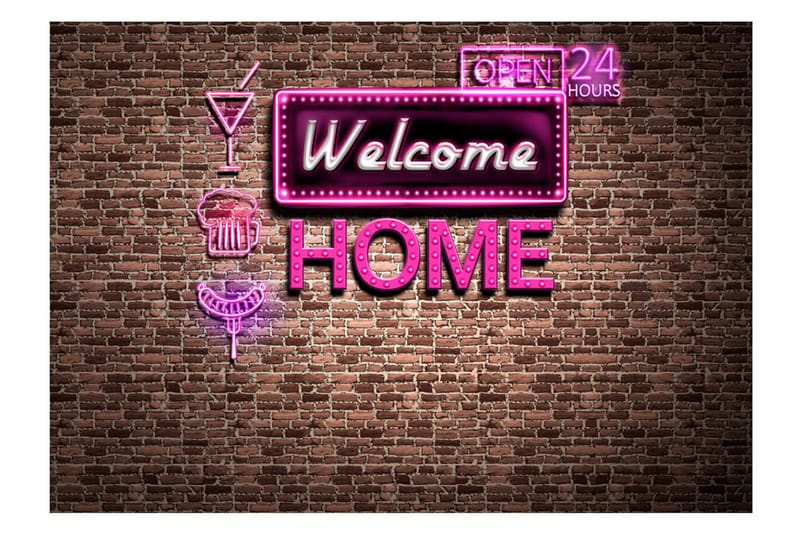 Fototapet Welcome Home 150x105 - Artgeist sp. z o. o. - Inredning - Väggdekor - Tapet & tapettillbehör - Fototapet