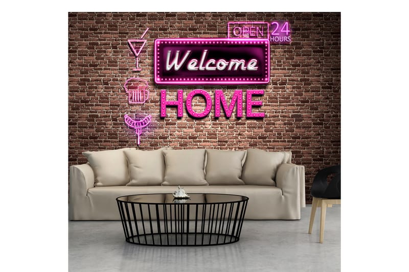 Fototapet Welcome Home 250x175 - Artgeist sp. z o. o. - Inredning - Väggdekor - Tapet & tapettillbehör - Fototapet