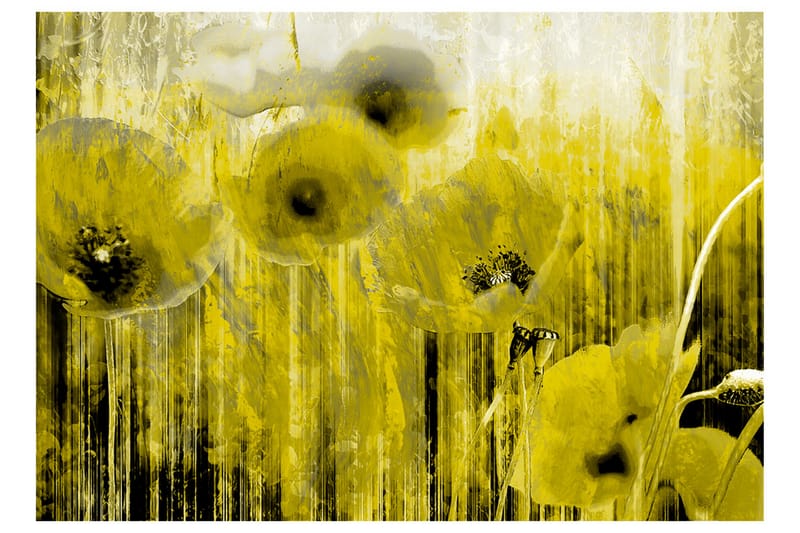 Fototapet Yellow Madness 200x140 - Artgeist sp. z o. o. - Inredning - Väggdekor - Tapet & tapettillbehör - Fototapet