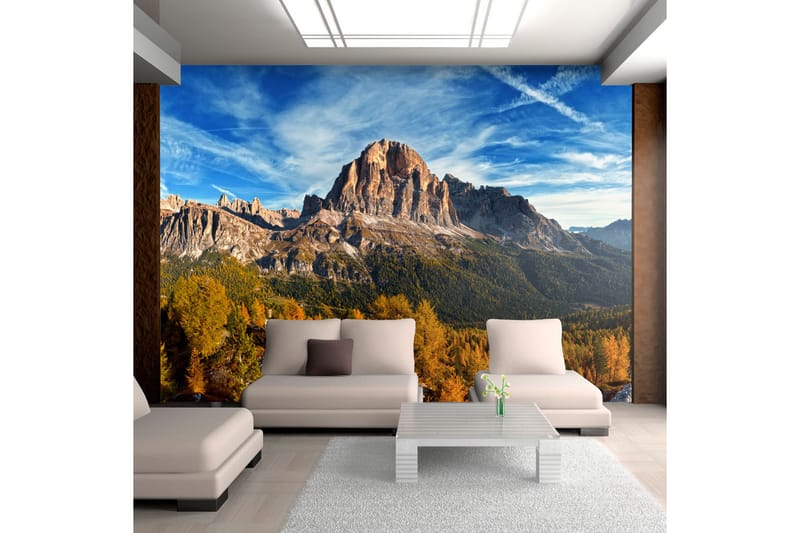 Fototapet Panoramautsikt Över Dolomiterna 350x270 - Artgeist sp. z o. o. - Inredning - Väggdekor - Tapet & tapettillbehör - Fototapet