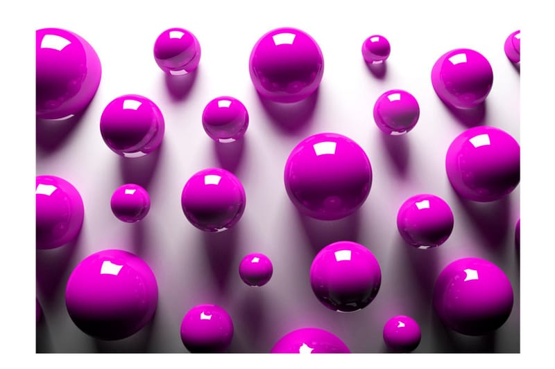 Fototapet Purple Balls 250x175 - Artgeist sp. z o. o. - Inredning - Väggdekor - Tapet & tapettillbehör - Fototapet