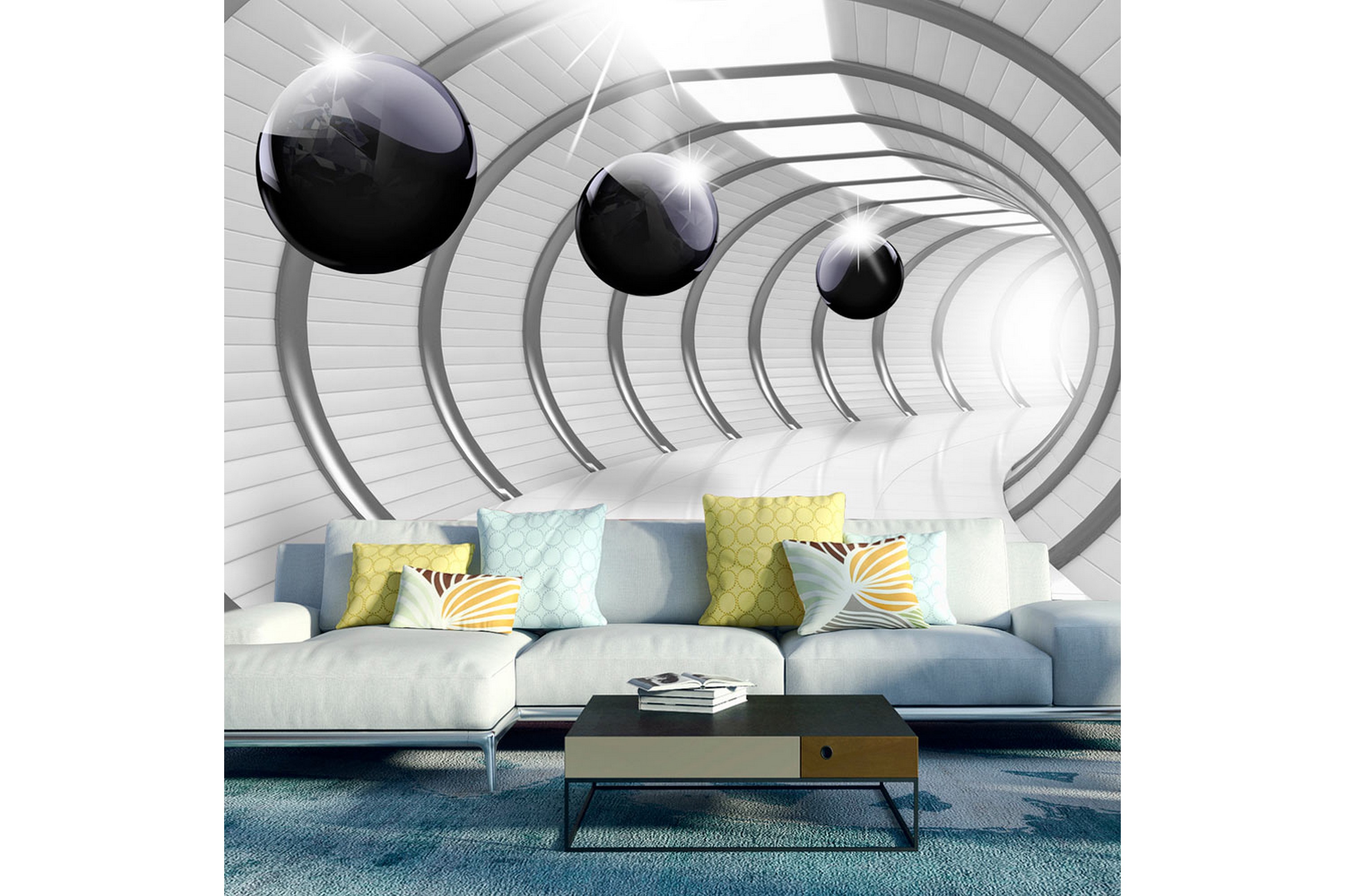 REA/Black Friday Fototapet XXL Futuristic Tunnel II 500x280 - Artgeist sp. z o.