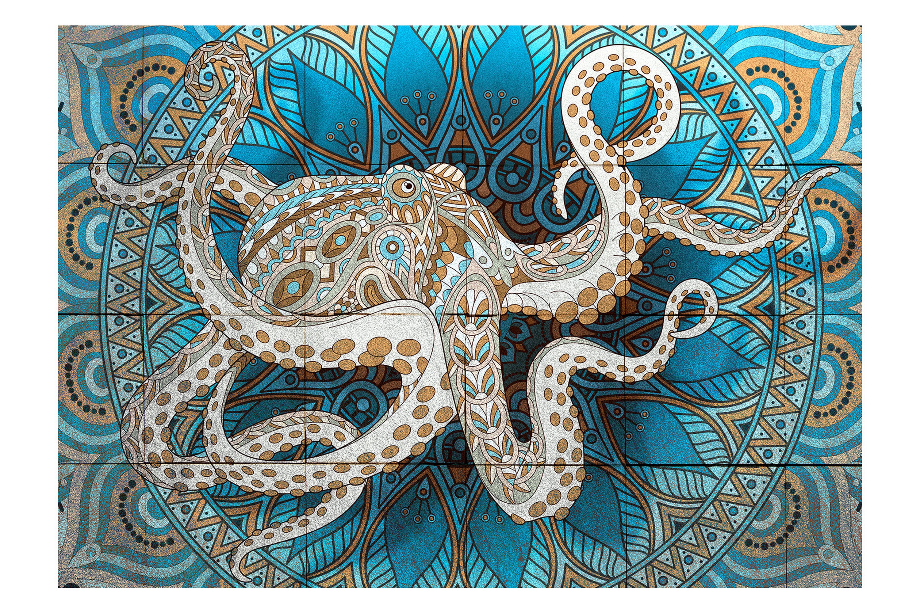 REA/Black Friday Fototapet Zen Octopus 100x70 - Artgeist sp. z o.