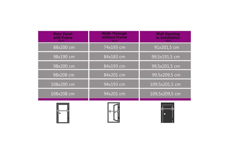 Ytterdörr vit 98x190 cm - Vit - Hus & renovering - Bygg - Dörrar & Portar - Ytterdörrar - Enkelytterdörr