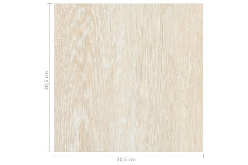 Självhäftande golvplankor 20 st PVC 1,86 m² beige - Beige - Trall balkong - Vinylgolv & plastgolv - Golvplattor & plasttrall
