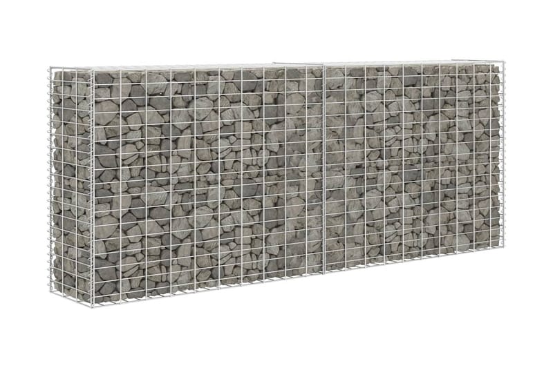 Gabion galvaniserat stål 85x30x200 cm - Silver - Gabion