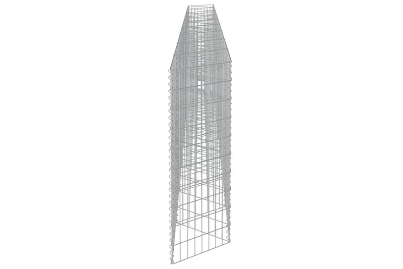 Gabionmur i galvaniserat stål 630x30x100 cm - Silver - Gabion