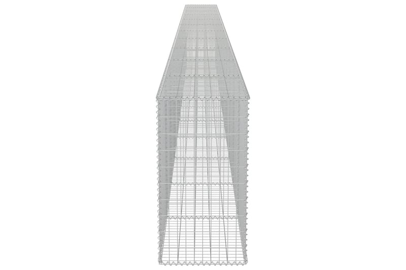 Gabionmur i galvaniserat stål 900x50x100 cm - Silver - Gabion