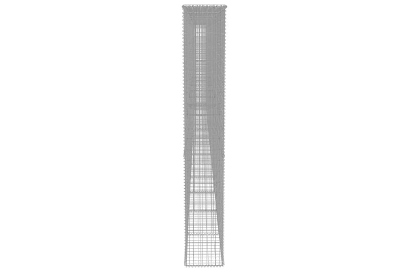 Gabionmur i galvaniserat stål 900x50x200 cm - Silver - Gabion