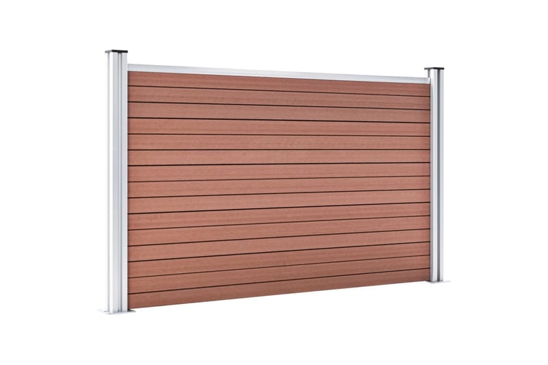 Staketpanel WPC 526x106 cm brun - Brun - Plaststaket